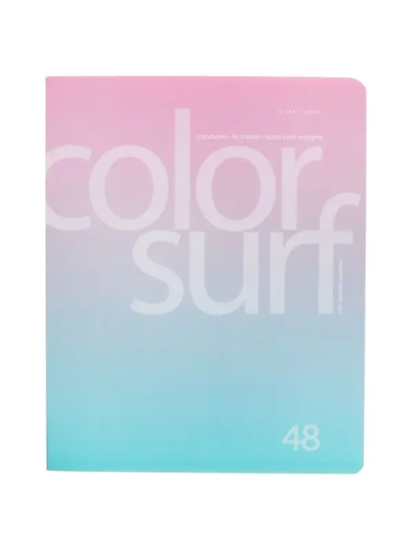 Тетрадь 48 листов, в клетку, Color Surf, МИКС