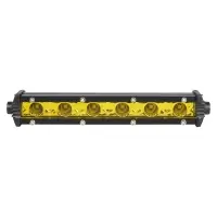 Фара (балка) светодиод. однорядная, 6LED, желтый дальний свет, 9Вт, 186x30x47мм, 12/24В
