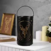Светодиодная фигура &laquo;Величавый олень&raquo;, 12.3&times;21 см, 1 LED, от батареек АААх3, свечение тёплое белое