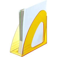 Лоток вертикальный Attache 90мм Bright Colours прозрачный желтый