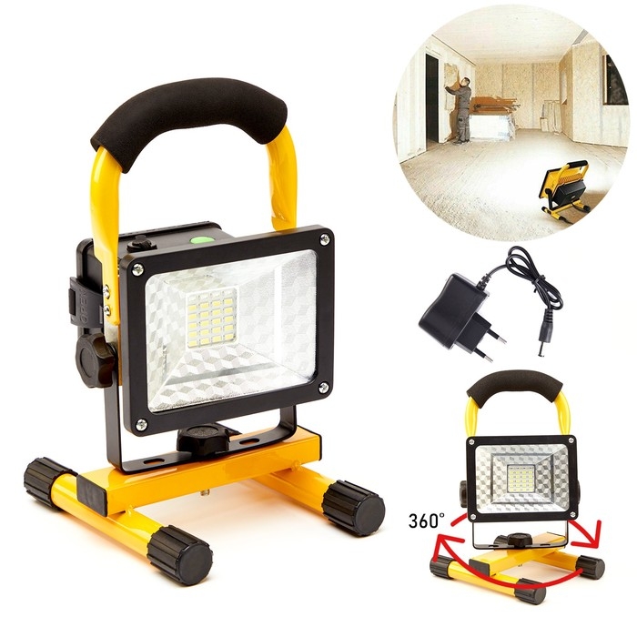 Фонарь рабочий аккумуляторный 30 Вт, 3600 мАч, 24 LED, 3 режима Фонарь рабочий аккумуляторный 30 Вт, 3600 мАч, 24 LED, 3 режима