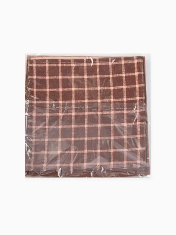 Платки носовые мужские &laquo;Этель&raquo;, 30&times;30 см, набор 12 шт., 100% хлопок, светло-коричневые, рисунок МИКС