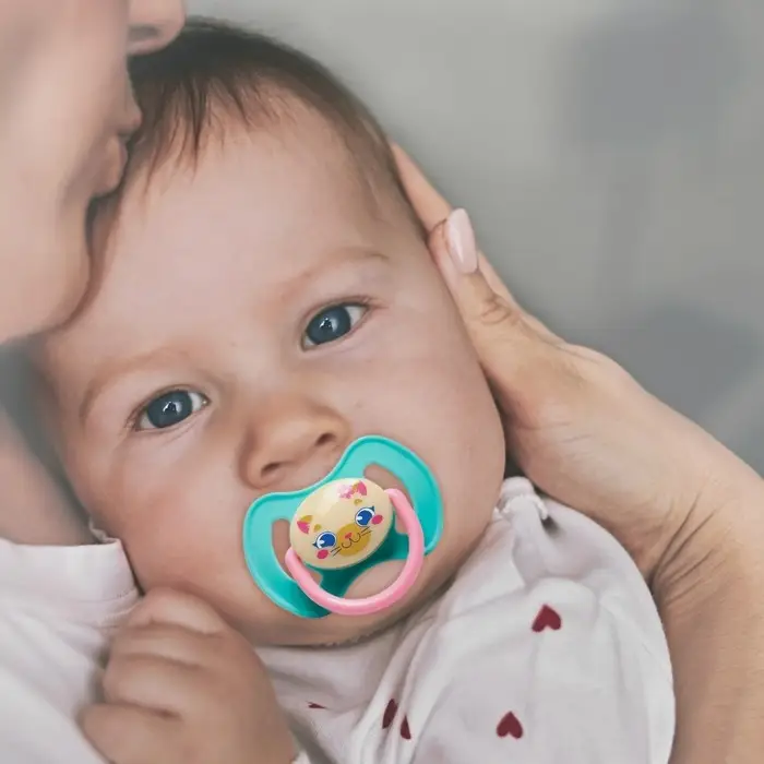 Соска - пустышка силиконовая ортодонтическая «ТРЕНД Которусалка», от 0 мес., цвет бирюзовый/розовый Соска - пустышка силиконовая ортодонтическая «ТРЕНД Которусалка», от 0 мес., цвет бирюзовый/розовый