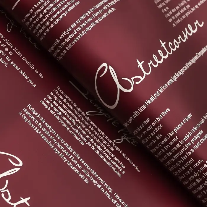 Пленка для цветов, винный, 58×58 см Пленка для цветов, винный, 58×58 см