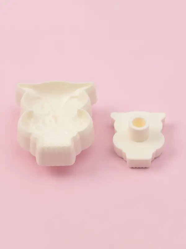 Печати для теста и мастики Доляна &laquo;Совушка&raquo;, набор 2 шт., пластик, молочные