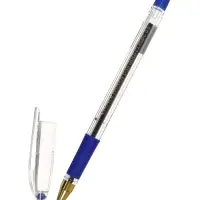 Ручка шариковая ErichKrause L-30 Gold Stick Grip, Super Glide, узел 0.5 мм, синяя