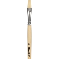 Кисть художеств. Roubloff щетина,жесткая,плоская,№10 длинн.ручка,ЖЩ2-10,02Б