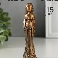 Фигурка - оберег &laquo;Луна&raquo;, 15&times;4&times;4 см, гипс под бронзу винтаж