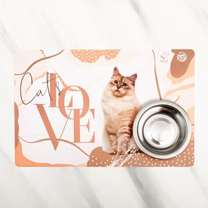 Коврик под миску Cat's love, 43х28 см Коврик под миску Cat's love, 43х28 см