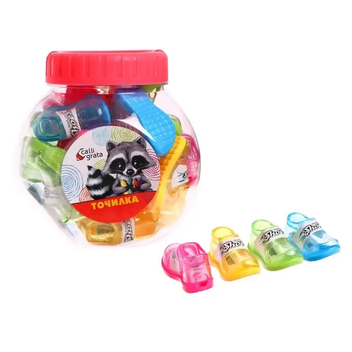 Точилка с контейнером «Кроссовки», МИКС Точилка с контейнером «Кроссовки», МИКС