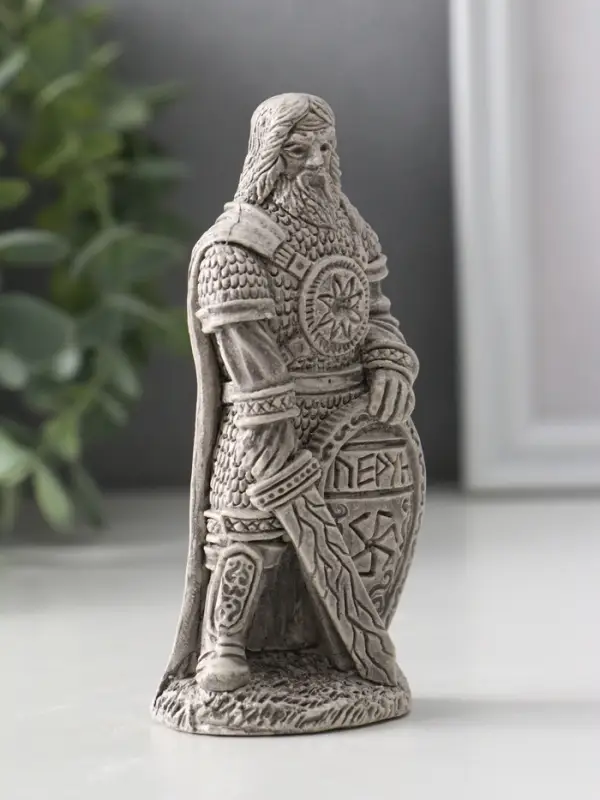 Фигура славянский Бог  Фигура славянский Бог "Перун" 11х5х4 см, серый