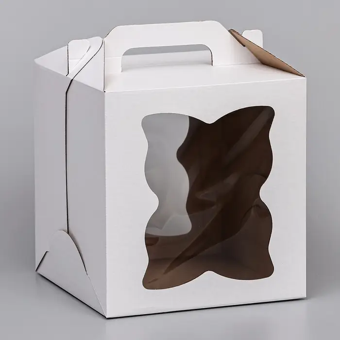 Кондитерская упаковка, коробка для торта &laquo;Клякса&raquo;, 26&times;26&times;28 см