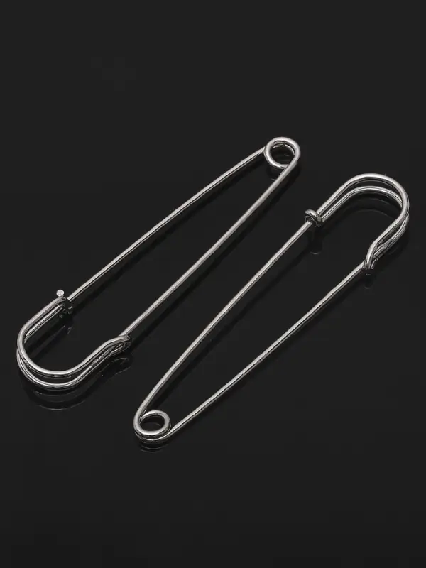 Булавка 8&times;1.5 см (набор 2 шт.), СМ-208, серебра