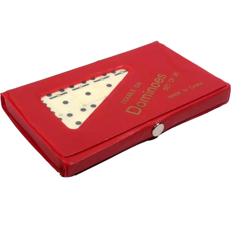 Настольная игра Домино пластиковое(17x10x1.5см) пласт.короб.28 шт.(P00065)