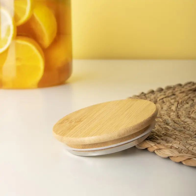 Чайник заварочный тм VETTA Эко, стекло,  бамбуковая крышка,    1800мл