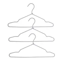 Вешалки для одежды тм VETTA, 3 шт, 40,5х20х0,5 см, металлические с текстильным покрытием, 2 цвета