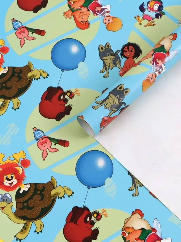 Бумага глянцевая «Добрые мультики», 70 × 100 см Бумага глянцевая «Добрые мультики», 70 × 100 см