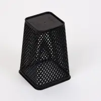 Корзины для хранения &laquo;Аура&raquo;, набор 4 шт.: 7.5&times;7.5&times;18 см, чёрные
