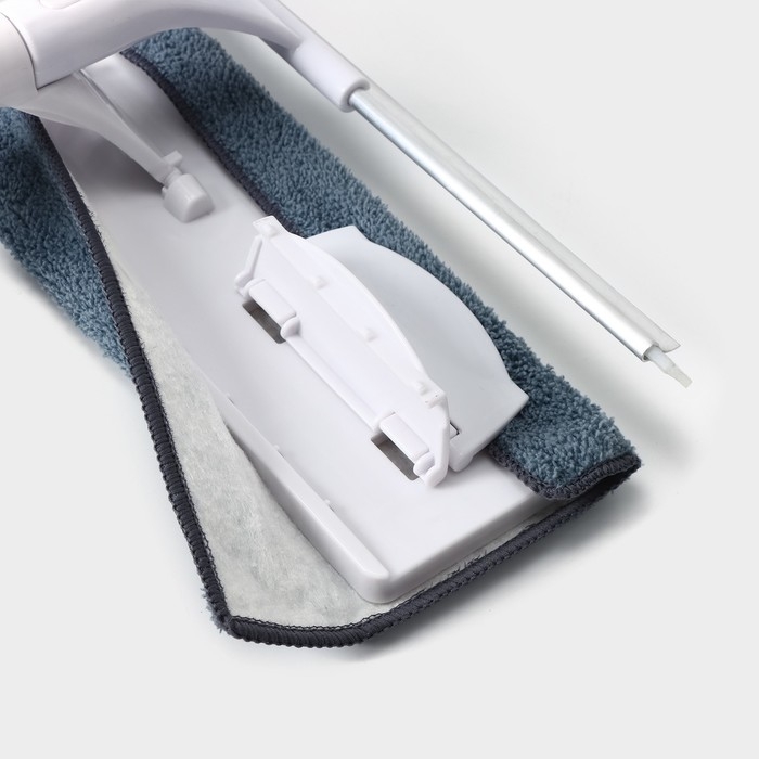 Окномойка бабочка Raccoon, стальная телескопическая ручка, микрофибра, поворот на 180°, 40×10×118(150) см