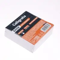 Блок бумаги для записей Calligrata, 9&times;9&times;3 см, 55 г/м&sup2;, 70-80%, непроклеенный, белый, МИКС