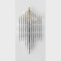 Иглы швейные штопальные TEIRA, для гобелена, набор 12 шт., d=0.7-1.4, 3.6-9 см