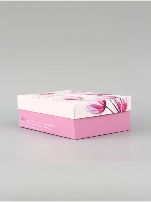 Коробка подарочная складная &laquo;Цветы&raquo;, 21&times;15&times;7 см