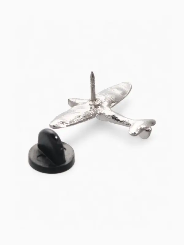 Значок &laquo;Самолёт&raquo;, цвет серебро
