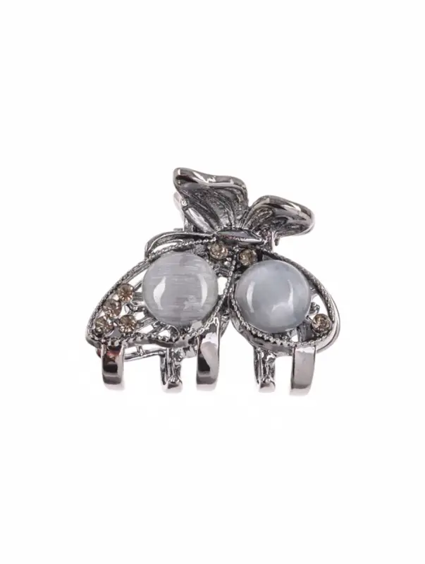 Крабик для волос &laquo;Ширли стиль&raquo;, бабочка, 2.5 см, чёрный