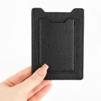 Обложка 3в1 для автодокументов, СТС, права, карта, 9&times;0.3&times;12.5 см, флотер, чёрная
