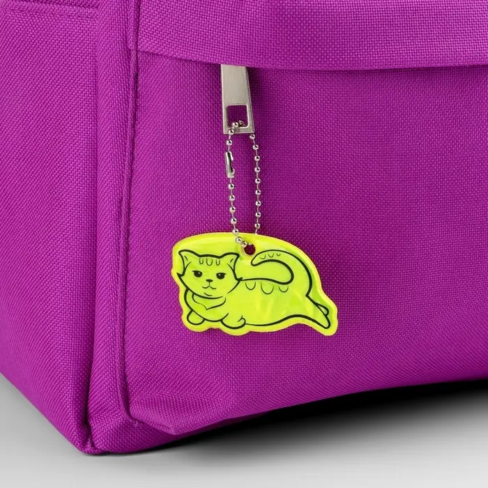 Светоотражающий элемент «Отдых кота», двусторонний, 6×3.5 см, МИКС Светоотражающий элемент «Отдых кота», двусторонний, 6×3.5 см, МИКС