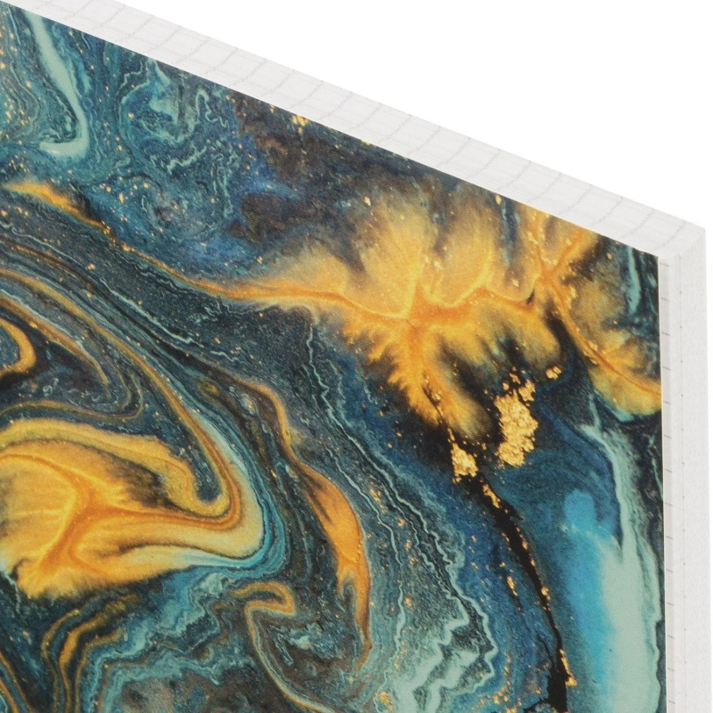 Бизнес-тетрадь А4,96л,кл,греб,ламин.обл. Attache Selection FluidБирюзовый