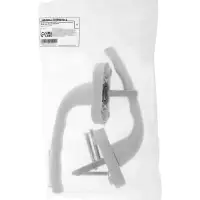 Ручка для окон ПВХ ТУНДРА, алюминий и пластик, 32 мм, цвет белый, набор 2 шт