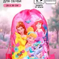 Мешок для обуви 28&times;36 см, &laquo;Принцессы&raquo;