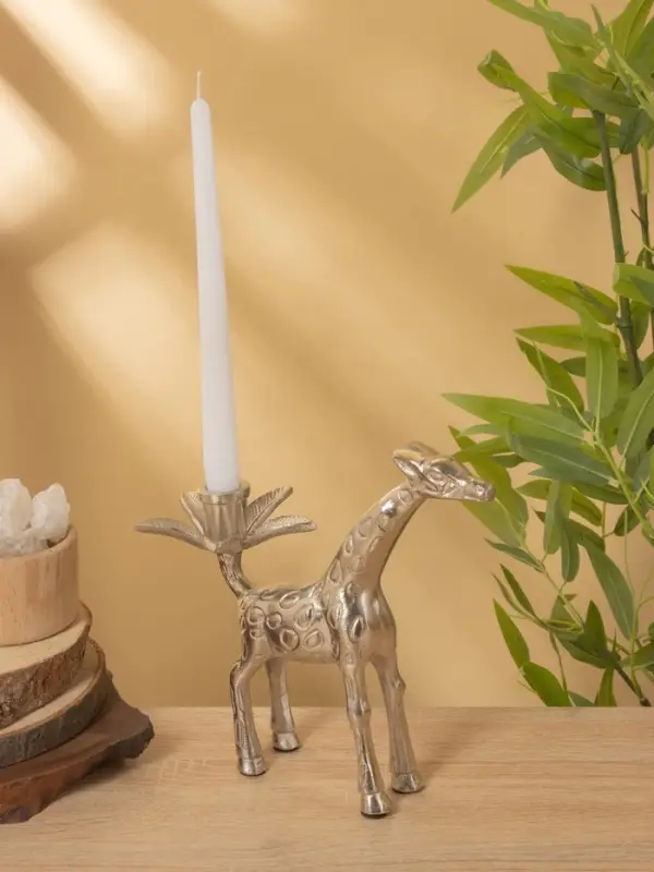 Подсвечник  Подсвечник "Жираф" алюминий 22,5х11,5х23 см