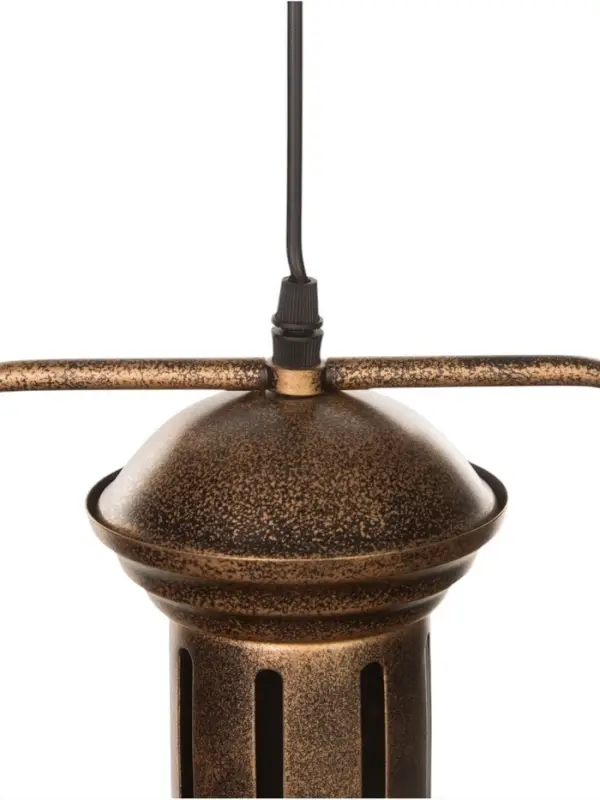 Светильник подвесной BayerLux William, 1&times;40 Вт, Е27, золотисто-чёрный, 40&times;40&times;35-100 см