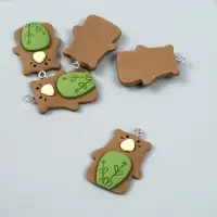 Декор для творчества пластик "Бурый мишка с петелькой" 0,8х2,3х2,8 см Декор для творчества пластик "Бурый мишка с петелькой" 0,8х2,3х2,8 см