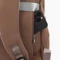 Рюкзак школьный, &laquo;Уставший кот&raquo;, 5 карманов, 2 отделения, 31&times;13.5&times;45 см, коричневый