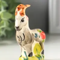 Фигурка фарфор &laquo;Козёл Гор&raquo;, 9 см, гжель, цветная