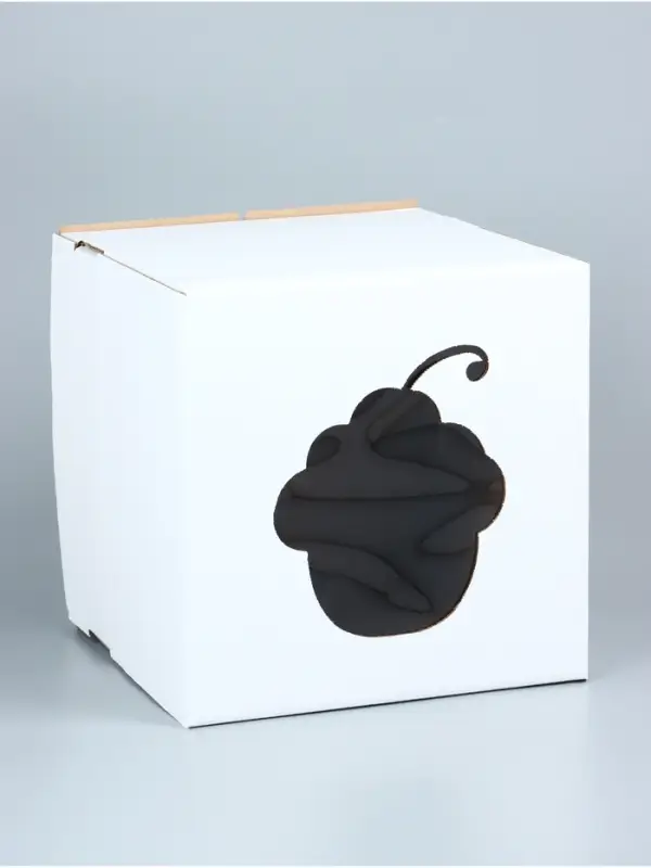 Коробка под торт с окном, &laquo;Пироженка&raquo;, белая, 30&times;30&times;30 см