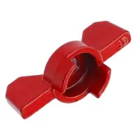 Ручка-бабочка для шарового крана ZEIN, усиленная, 1/2&laquo;-3/4&raquo;, красная