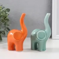 Фигурка керамика &laquo;Слоник&raquo;, цветной, 5.5&times;7.5&times;12.5 см, МИКС