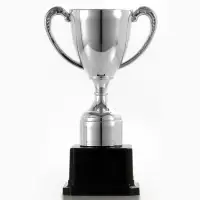 Кубок 113, наградная фигура, серебро, подставка пластик, 17.7 см