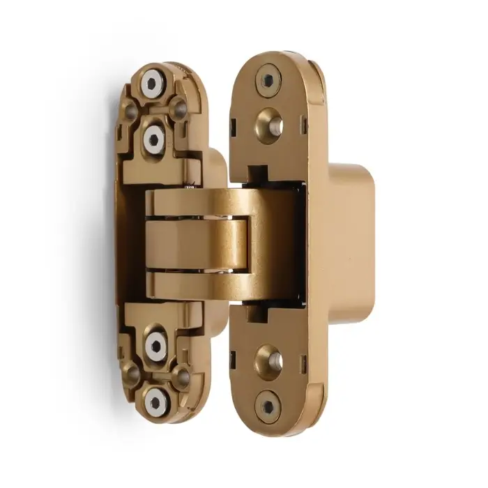 Петля скрытой установки LOCKLAND, 30&times;110 мм, с 3D-регулированием, цвет матовое золото