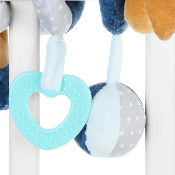 Растяжка - спираль мягкая с погремушкой «Зайчик Пуша», Крошка Я Растяжка - спираль мягкая с погремушкой «Зайчик Пуша», Крошка Я