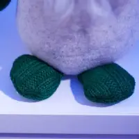 Фигура текстиль «Гном лосяш в зелёном» 33×12×18 см, 1 LED, от батареек AG13×3, свечение тёплое белое