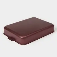 Противень &laquo;Хозяюшка&raquo;, 27&times;35 см, h=6 см, антипригарное покрытие, бордовый