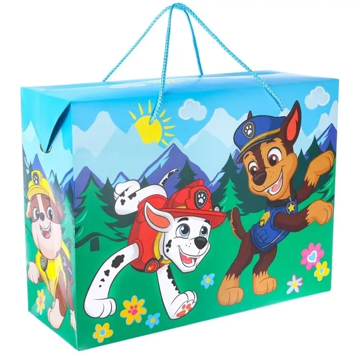 Пакет подарочный-коробка, 40&times;30&times;15 см, упаковка, Щенячий патруль
