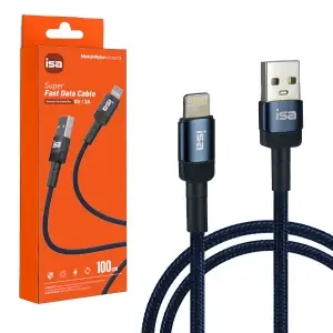 Кабель USB на Lightning 1m 2A BX-3 ISA синий