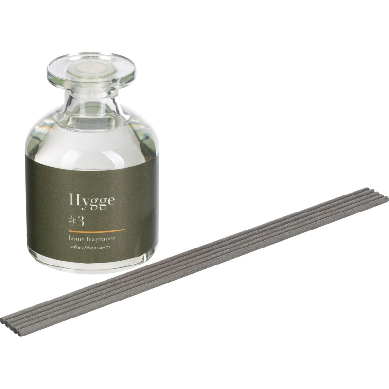 Аромадиффузор с палочками Hygge #3 Табак /Бергамот 100 мл 100-053