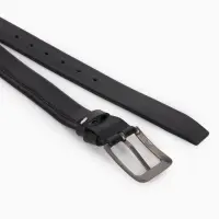 Ремень мужской &laquo;Великан&raquo; для полных, ширина 3.8 см, винт, пряжка металл, чёрный